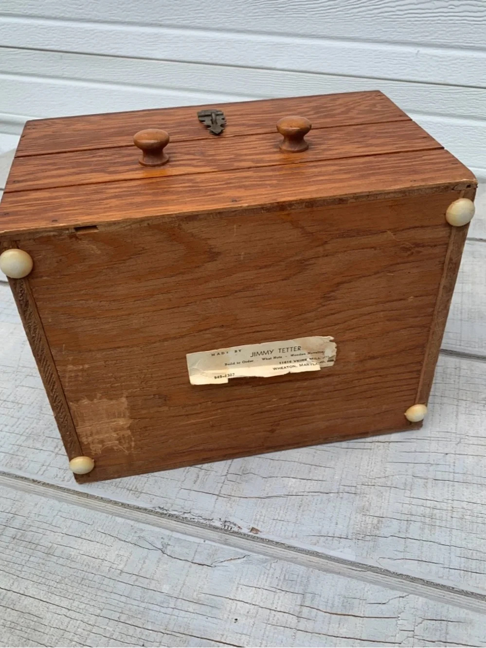 Vtg Handcrafted Oak Wood Apothecary Box Multi Compartment Tray Watchmaker Chest